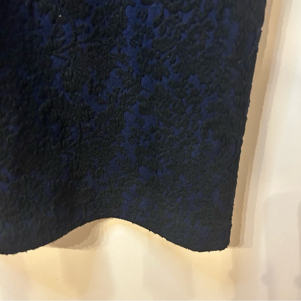 Anthropologie Blue and Black Moulinette Soeurs Larkin Sheath Dress, Size 8 - Picture 8 of 13